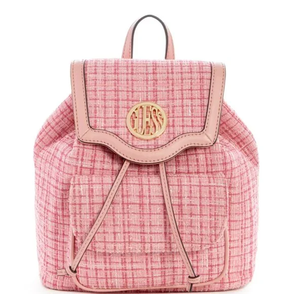 Guess | Bags | Guess Wilderson Tweed Backpack Pink | Poshmark display picture 2